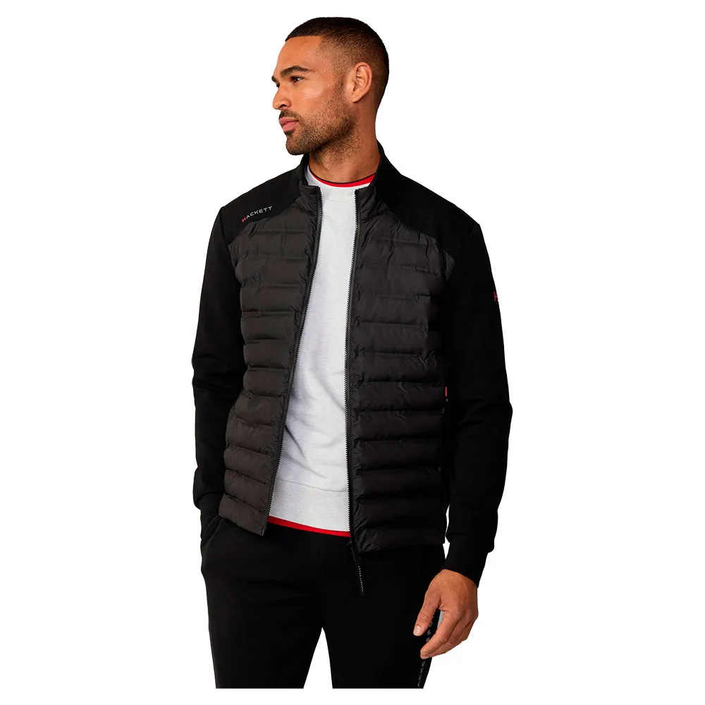 

Толстовка Hackett Hybrid Quilt full zip, черный