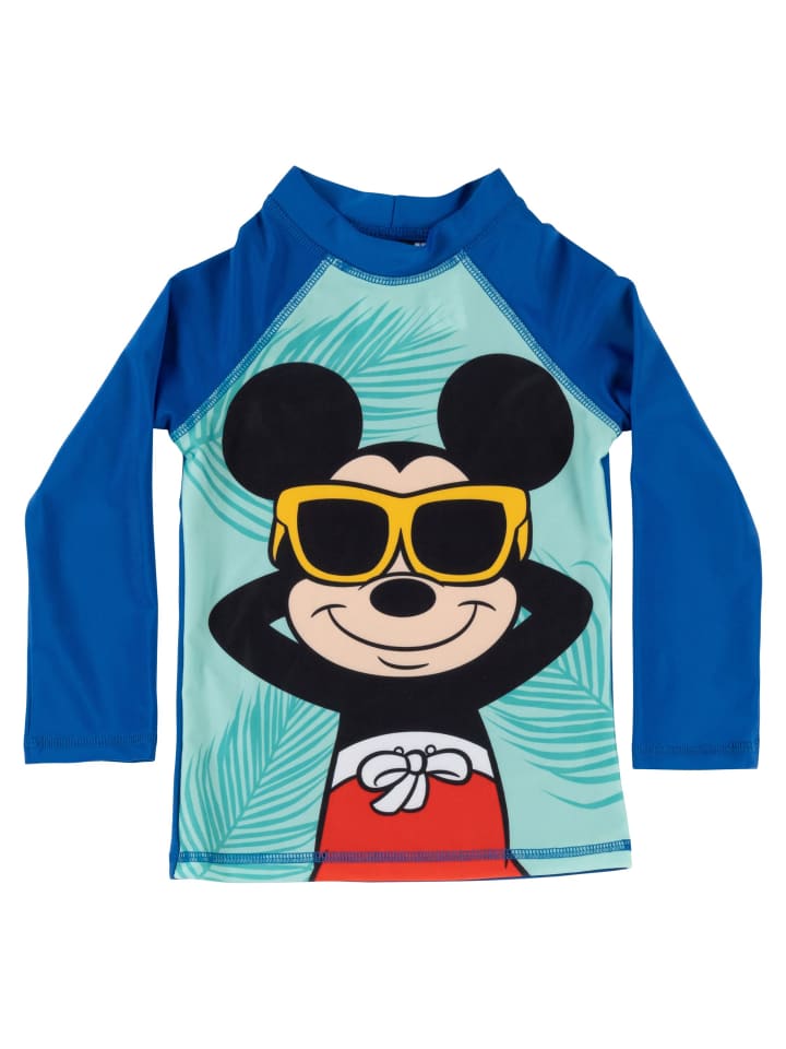 Купальник Disney Mickey Mouse с защитой от ультрафиолета 50, рубашка с длинными рукавами, синий цвет MICKEY — фото 2