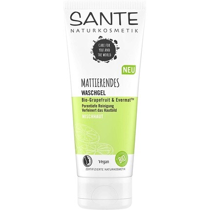 

Sante Naturkosmetik Матирующий гель для умывания Органический грейпфрут и Evermat Refines