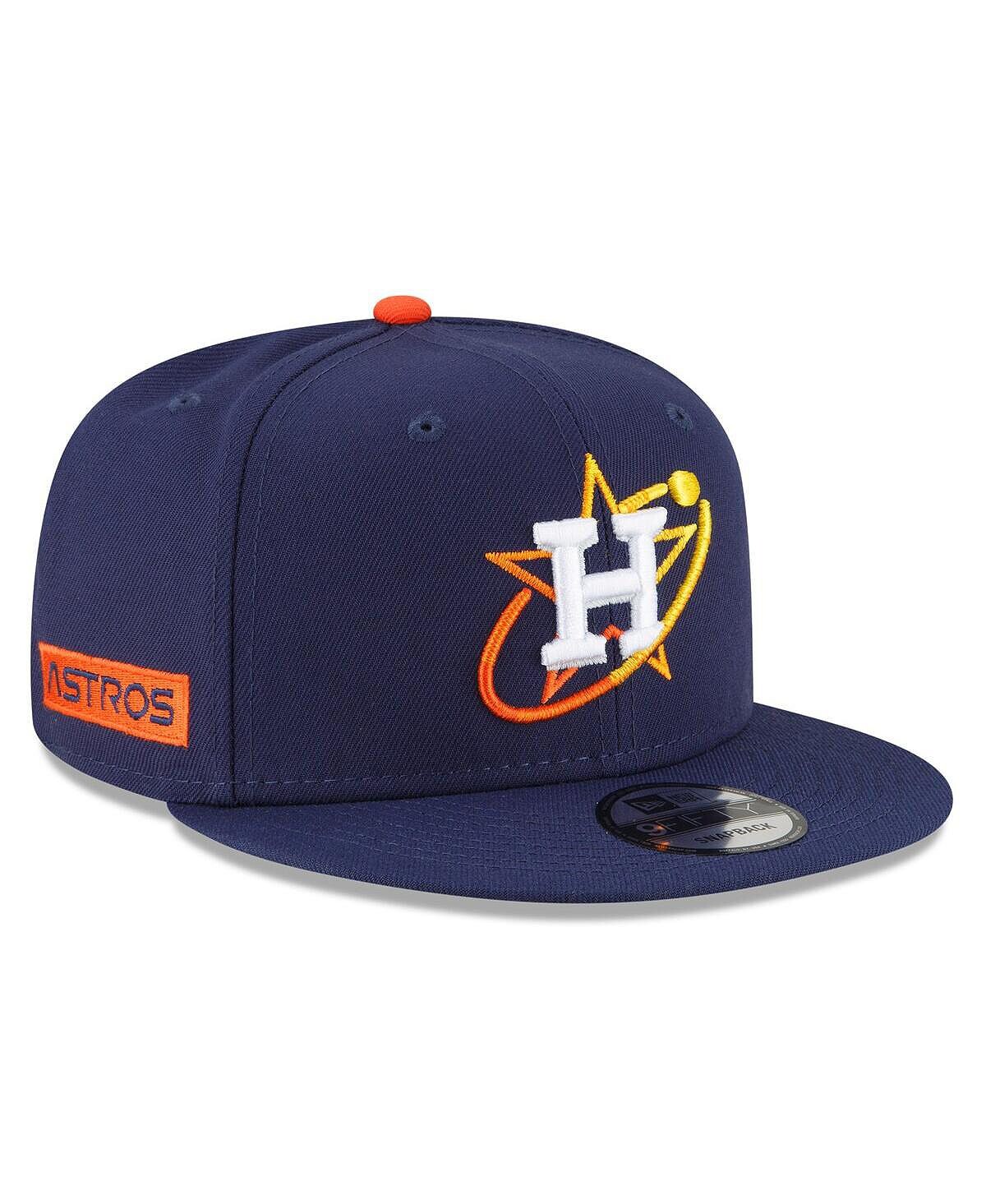 

Мужская темно-синяя регулируемая кепка Houston Astros 2022 City Connect 9Fifty Snapback New Era