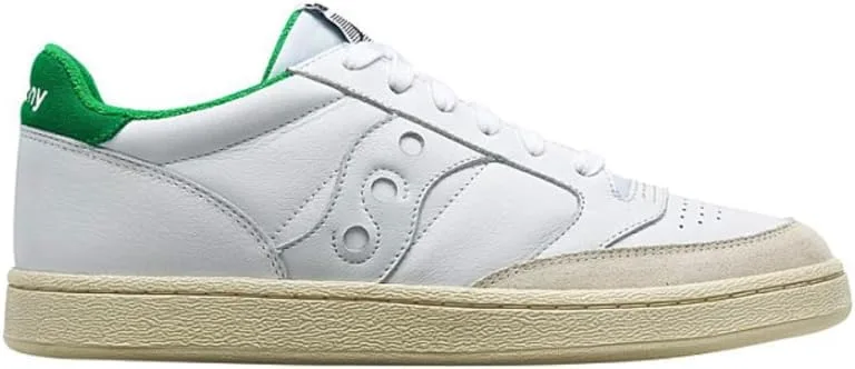 Повседневные кожаные кроссовки Saucony Jazz Court Fashion, белый/зеленый