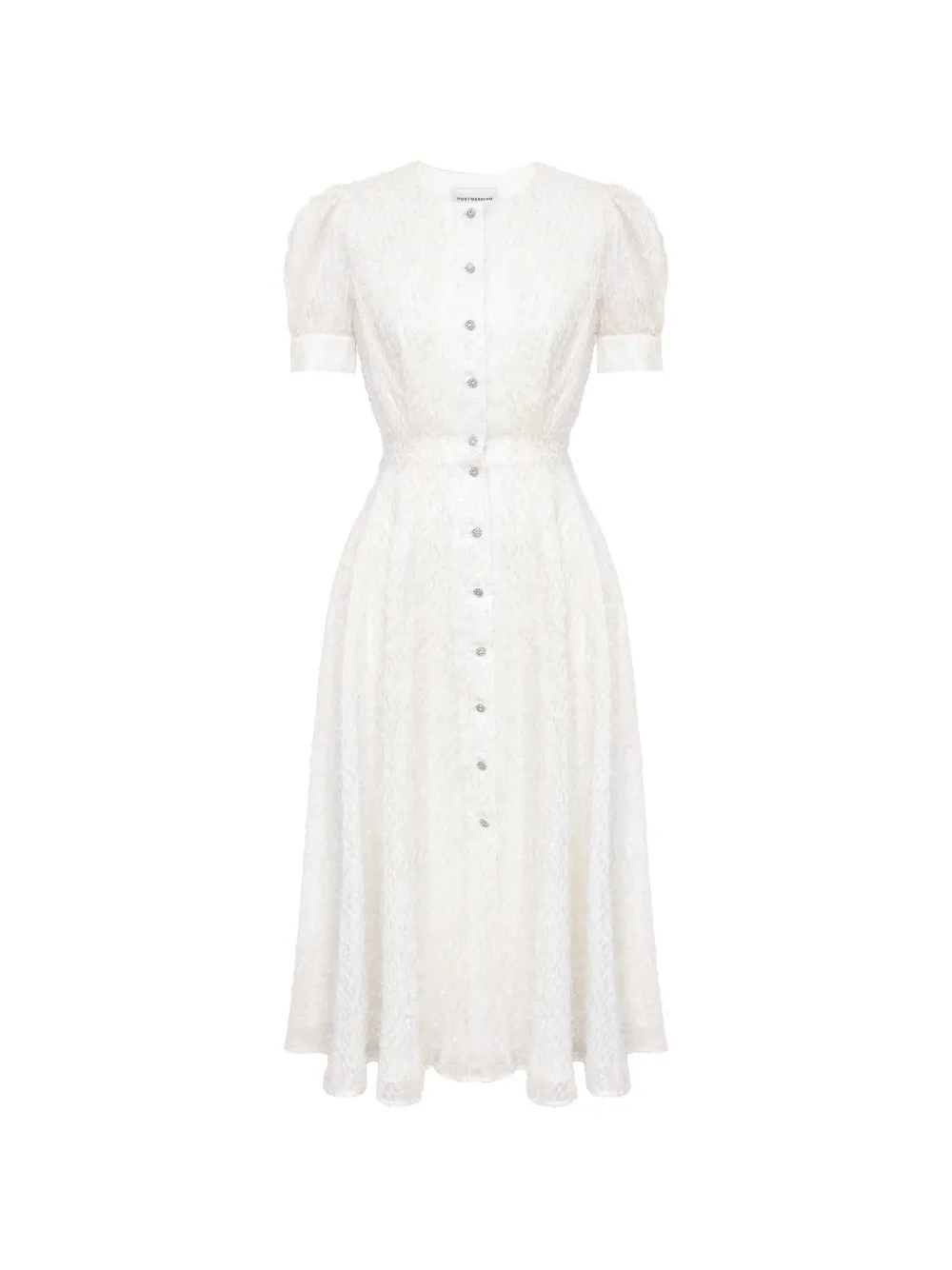 

Платье миди на пуговицах Post Meridiem, белый