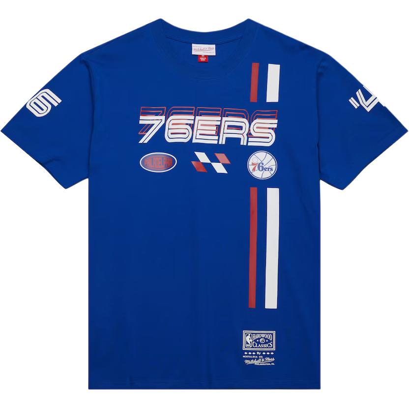 

Mitchell Ness Футболка Mitchell & Ness x NBA Philadelphia 76ers Blurred мужская Blue, Красный, Mitchell Ness Футболка Mitchell & Ness x NBA Philadelphia 76ers Blurred мужская Blue