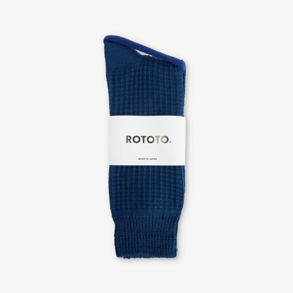 

Носки из хлопковой смеси с вафельным узором Rototo, голубой