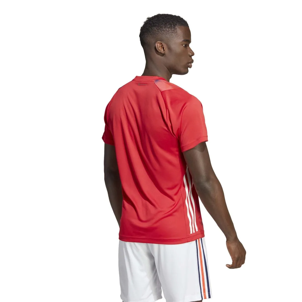 Мужская футболка для гандбола FFHB Adidas, красный — фото 2