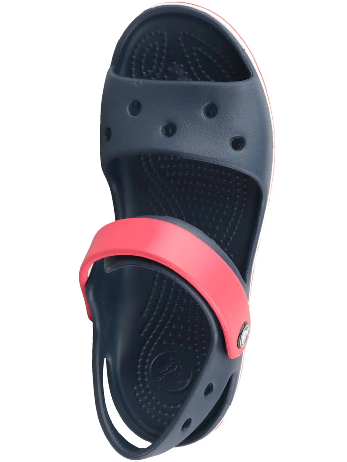 Детские сандалии Crocs Crocband Sandal Kids темно-синего цвета — фото 4