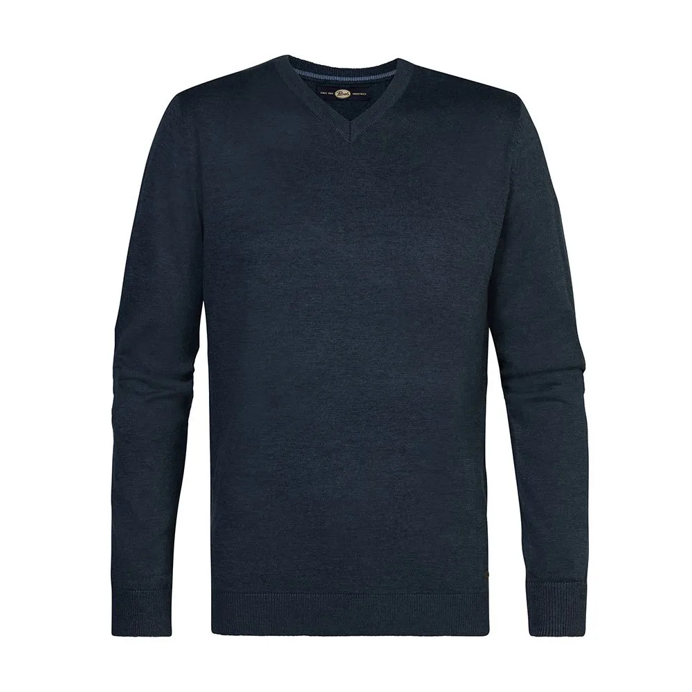 

Свитер Petrol Industries M-3040-KWV200 v neck, синий