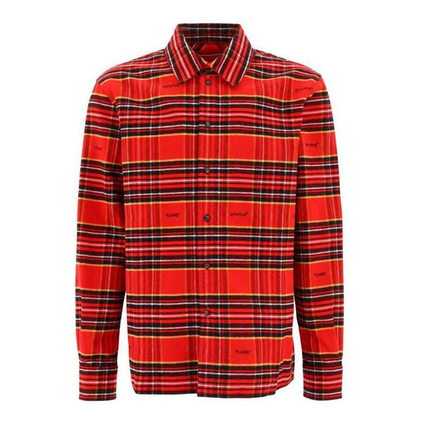 

Рубашка fw22 stripe lapel long sleeves red shirt Off-White, красный