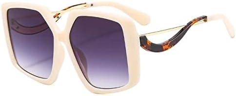 

Солнцезащитные очки неправильной формы для женщин, с металлическими шарнирами, в стиле ретро, ​​женские солнцезащитные очки, защита от УФ-излучения UV400 для мужчин MTZJH, Beige