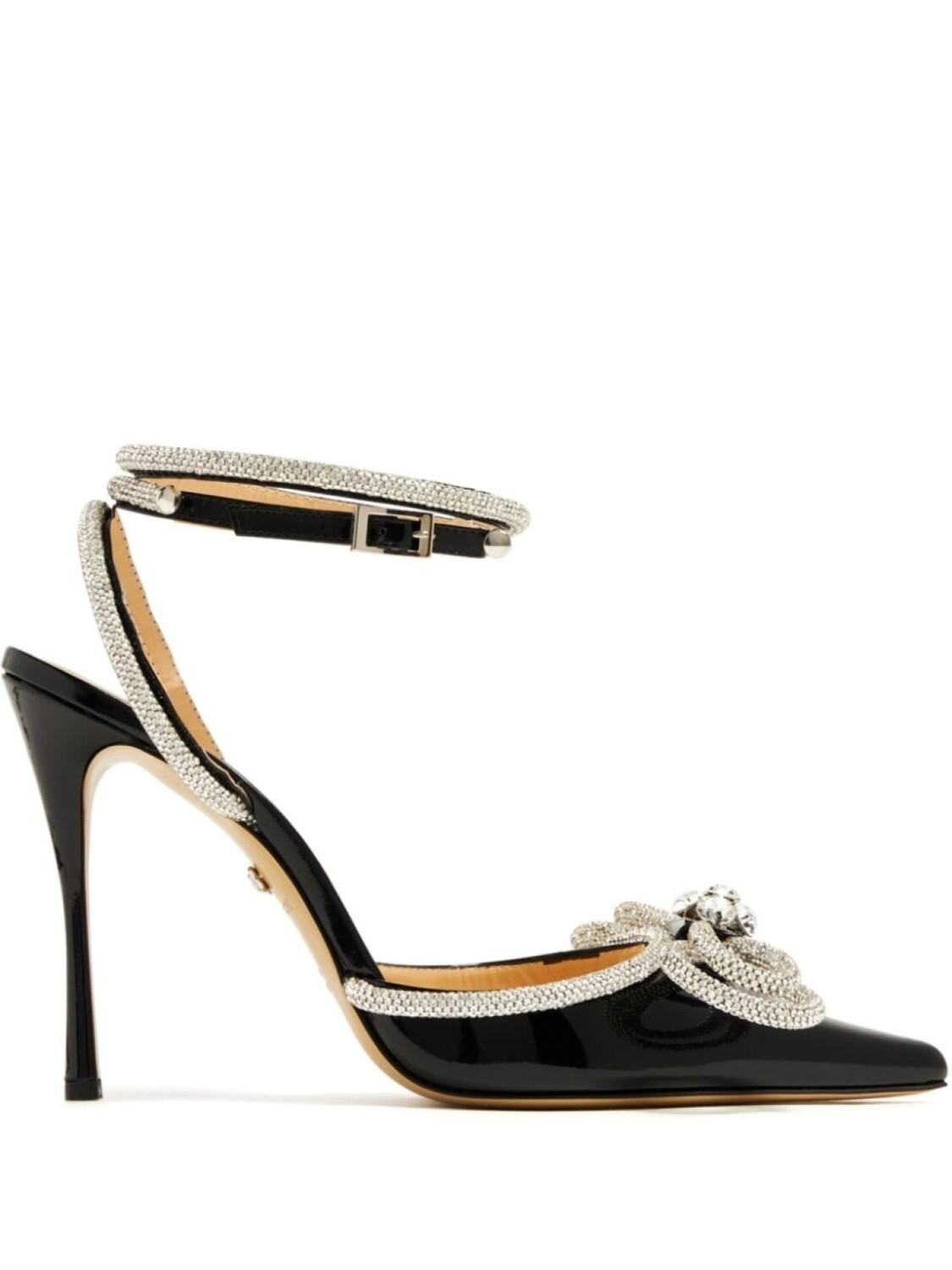 

MACH & MACH лакированные туфли Double Bow 110, черный