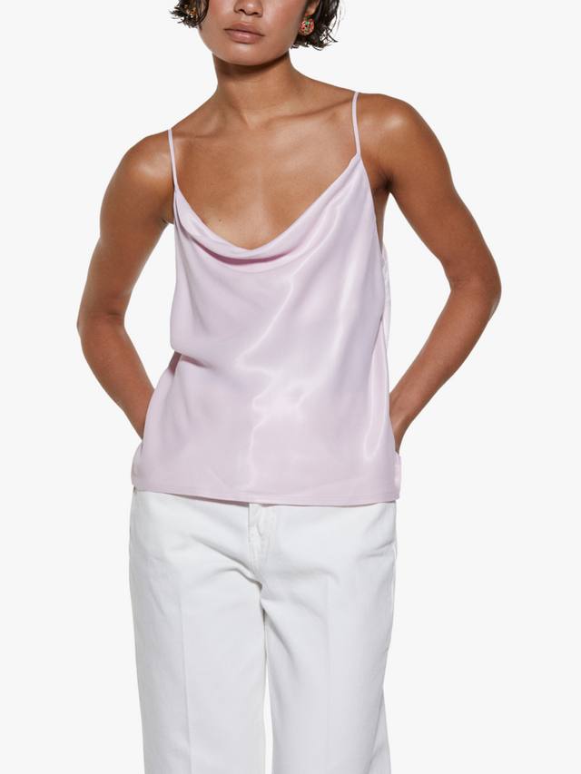 

Безрукавка с капюшоном и капюшоном из сатина SISLEY, Pink