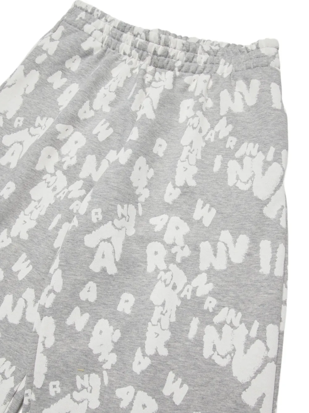Спортивные брюки с эластичным поясом Marni Kids, серый — фото 4
