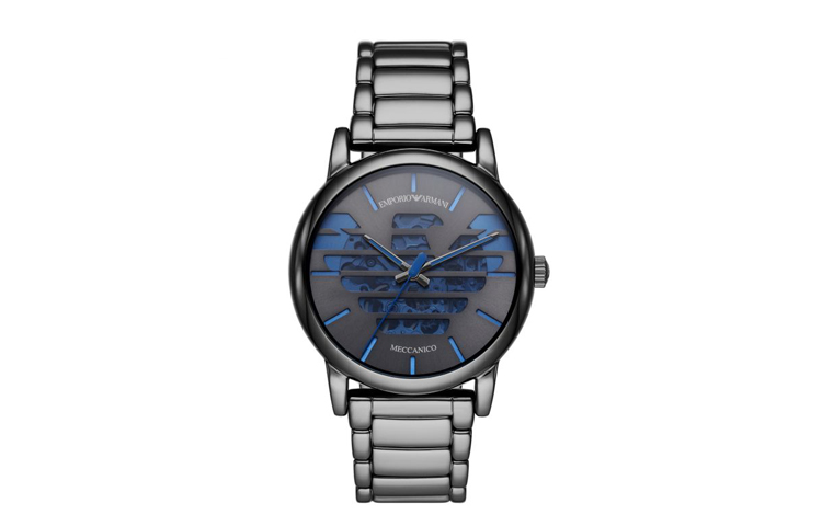 

EMPORIO ARMANI Часы Mechanical Heart Wrist Watch Automatic Mechanical Movement Skeleton Dial Men's Watch, Gray Dial