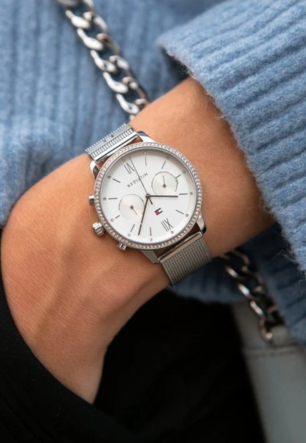 

Часы Tommy Hilfiger, серебряный