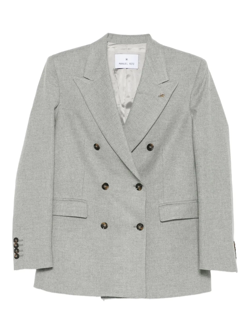 

Двубортный блейзер Manuel Ritz, серый