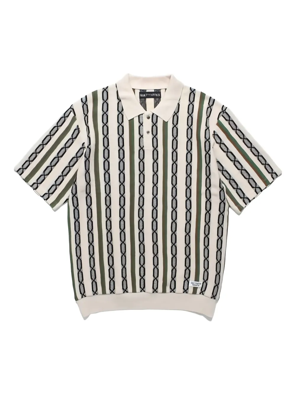 

Вязаное хлопковое поло WACKO MARIA, нейтральный