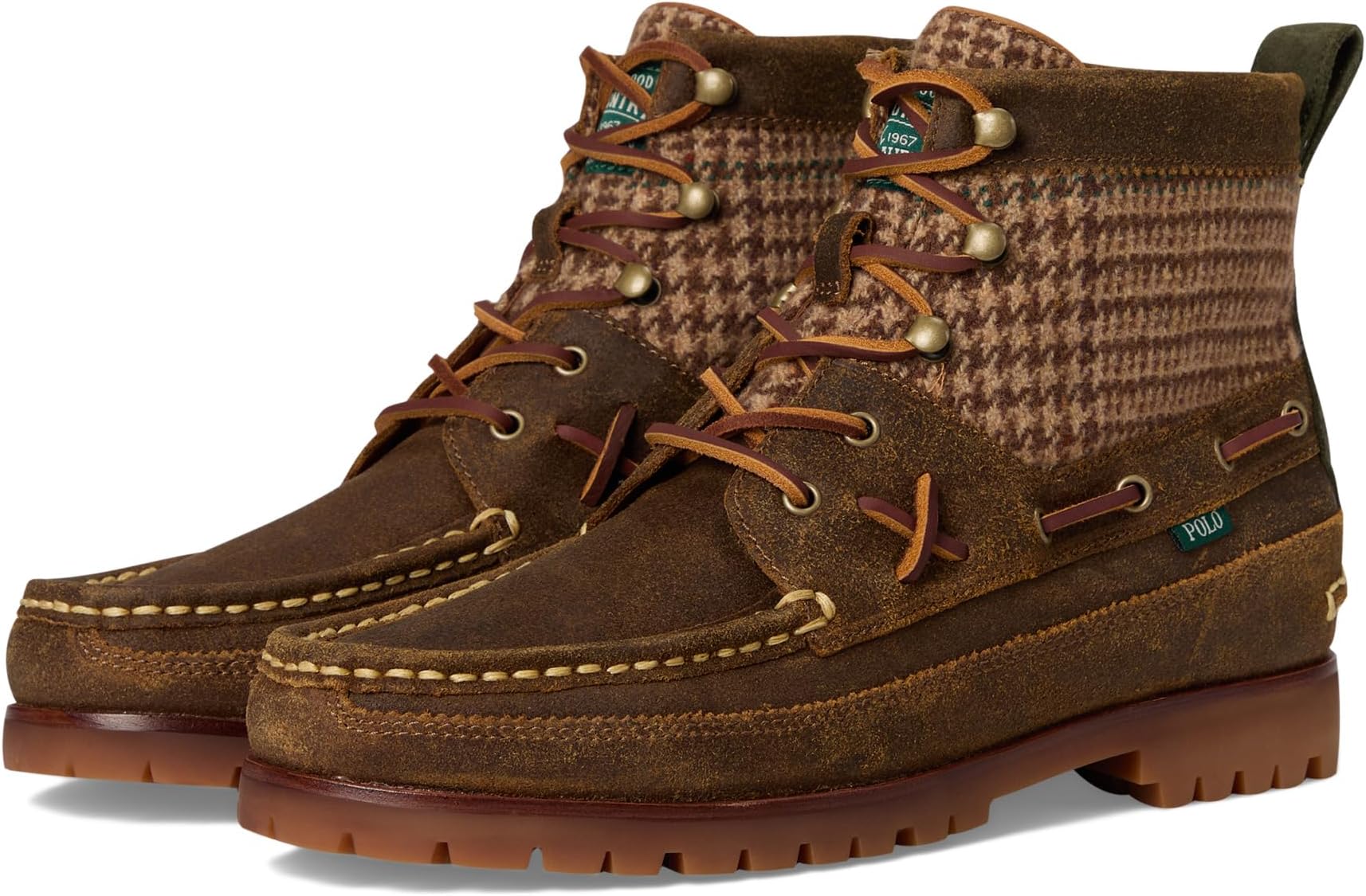 

Ботинки Polo Ralph Lauren Men's Ranger Mid Suede & Wool Tweed Boots, Tweed Colorblock