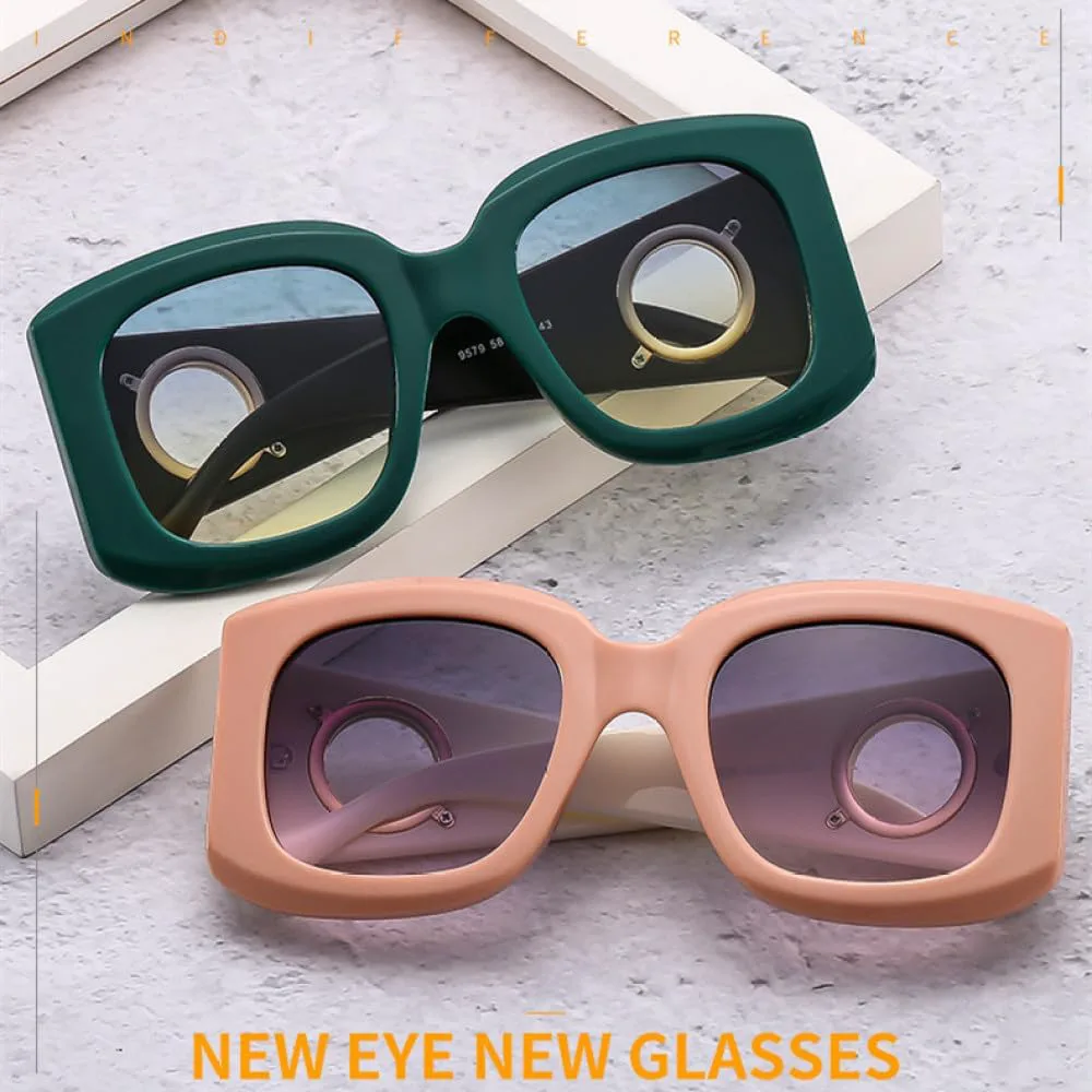 

Большие солнцезащитные очки для женщин в винтажном стиле, мужские солнцезащитные очки, защита от УФ-излучения UV400, роскошные женские очки LVTFCO, Green