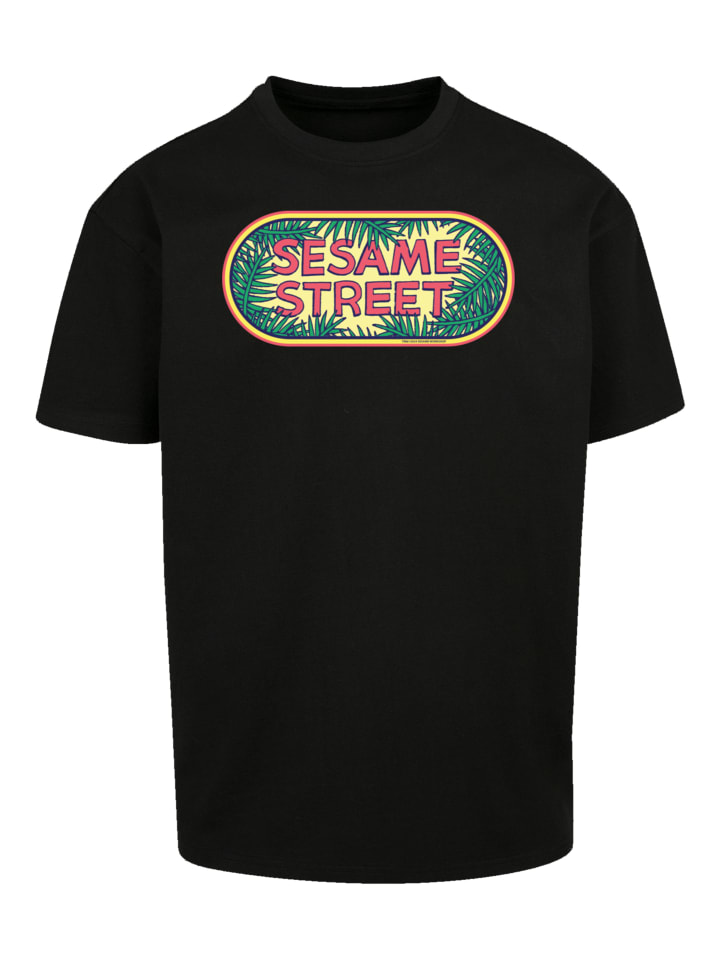 

Футболка F4NT4STIC Heavy Oversize T-Shirt Sesamstraße Jungle Logo, черный