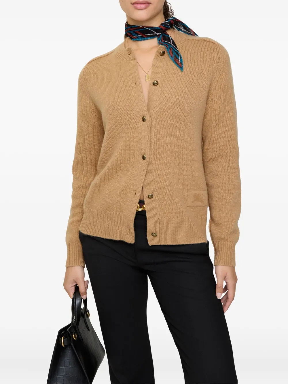 Кардиган Burberry, женский, нейтральный, медный — фото 2