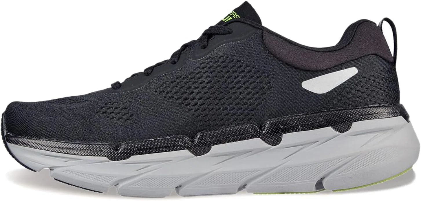 Кроссовки Men's Skechers, Black And Lime Textile — фото 4