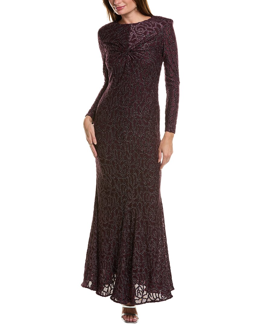 

Платье Taylor Stretch Velvet Burnout, фиолетовый