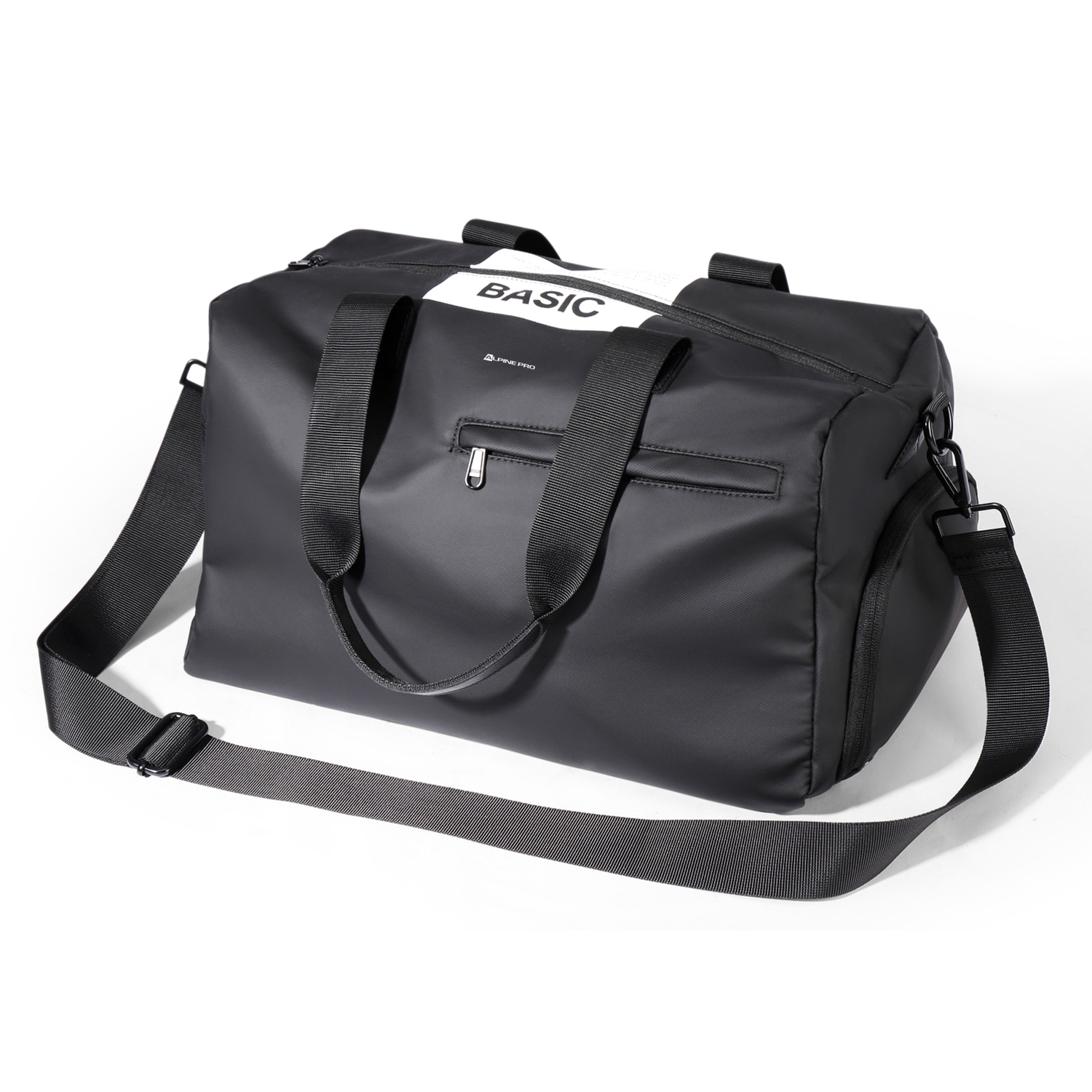 

ALPINE PRO Тканевая дорожная сумка спортивная сумка через плечо наплечная сумка ручная сумка йога сумка большой размер унисекс черно-белая