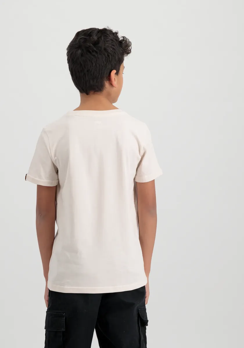 Футболка Alpha Industries " Alpha Industries Kids - Футболки Basic T с маленьким логотипом для детей/подростков", белый — фото 4