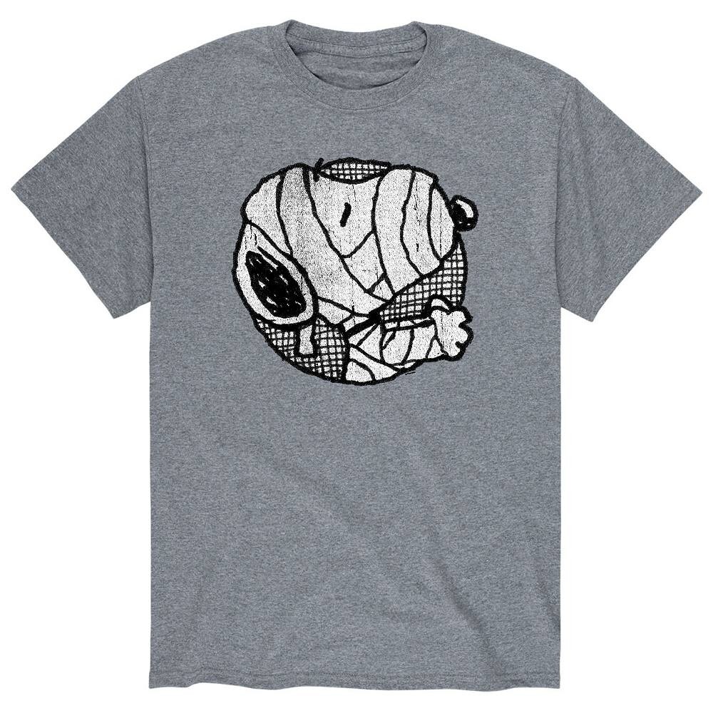 

Мужская футболка Snoopy Mummy Snoopy цвета арахиса Licensed Character, серый
