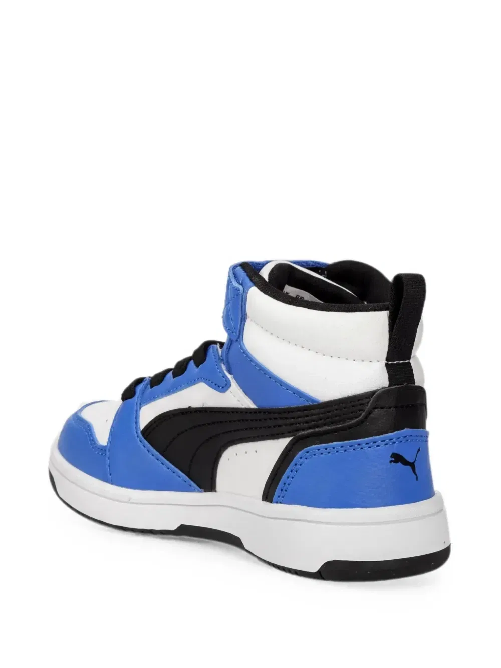 Кроссовки Rebound V6 на липучках, высокие Puma Kids, белый — фото 3