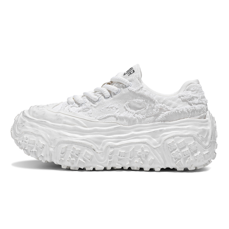 

NANJIREN Мужские белые низкие массивные кроссовки, цвет White