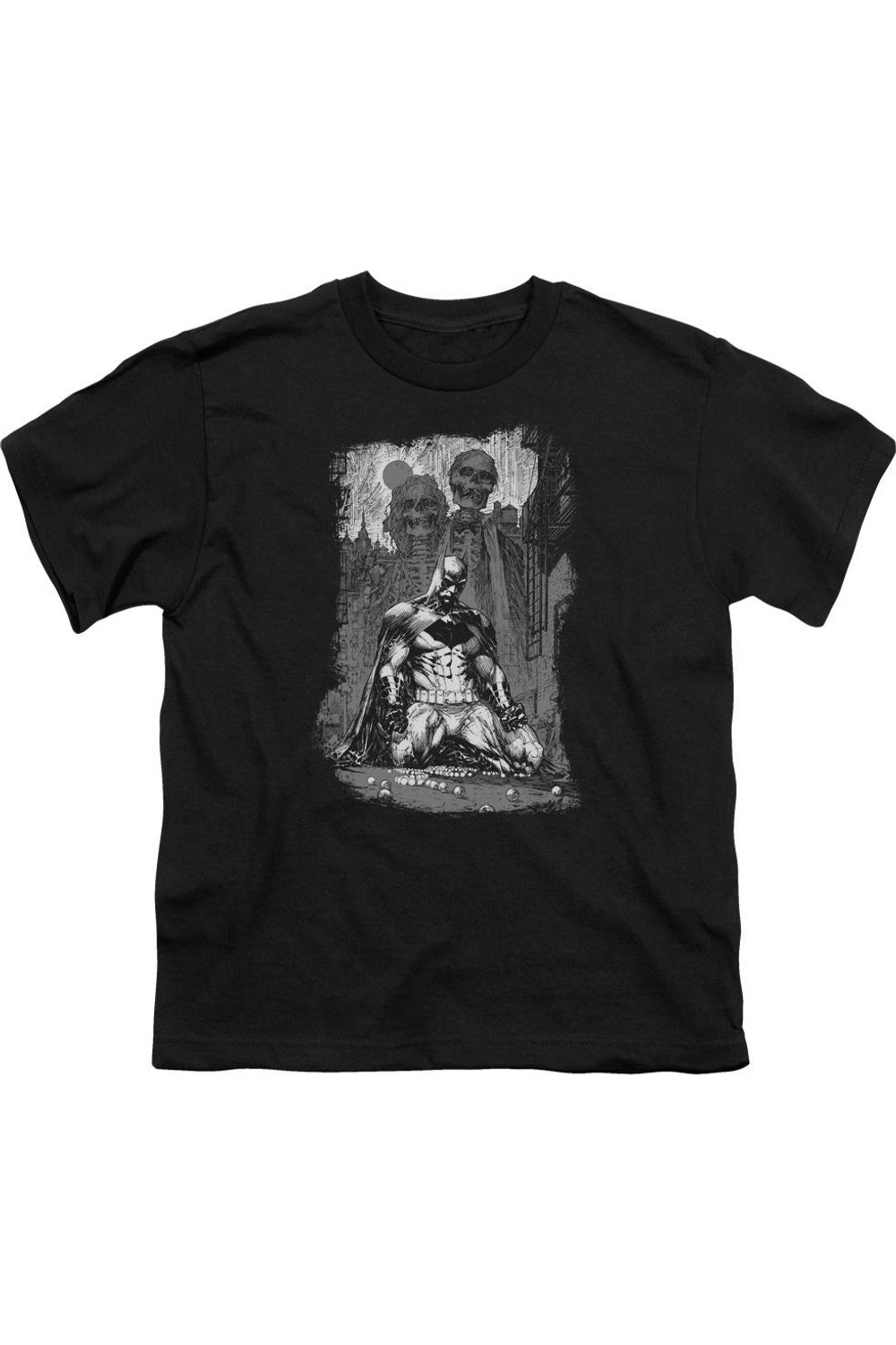 

Футболка с рисунком Batman Sketchy Shadows для детей Gildan, черный