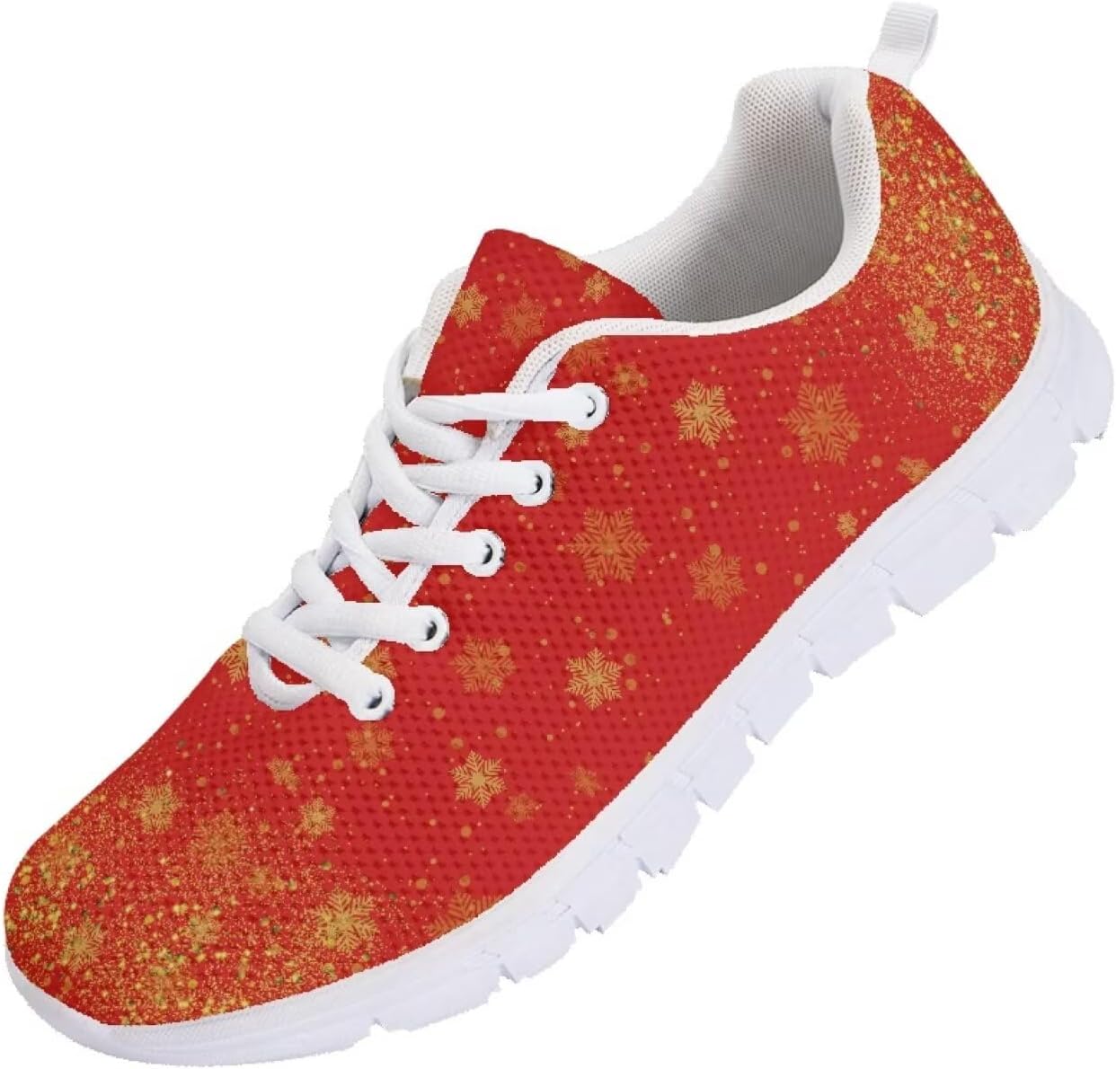 

Мужские кроссовки Funnydude с забавным принтом 2025 года Легкие дышащие удобные спортивные туфли, Snowflake