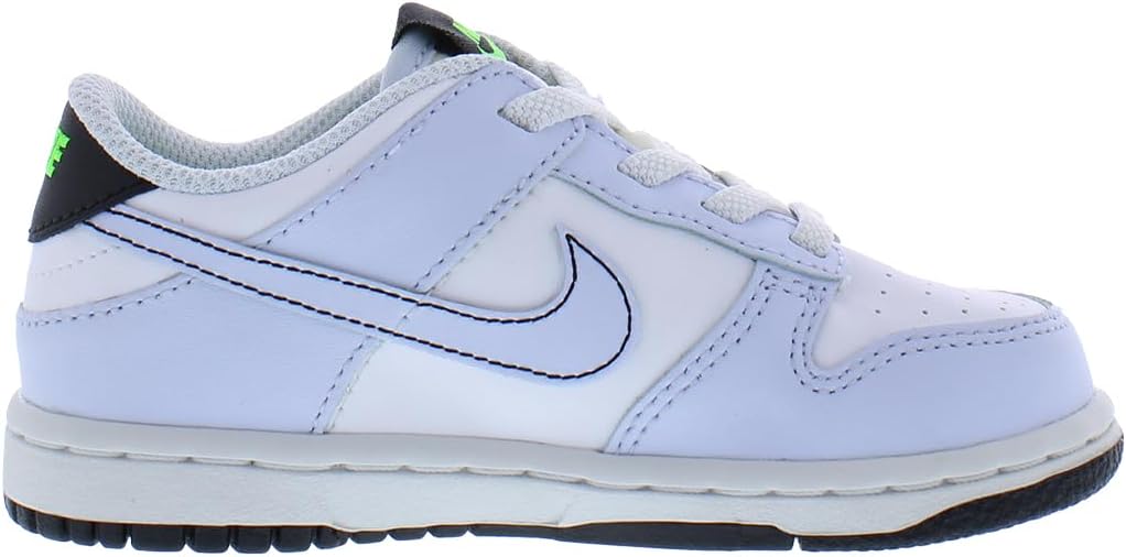 Кроссовки Nike Boys' Dunk Low SE, белый/черный/серый — фото 2