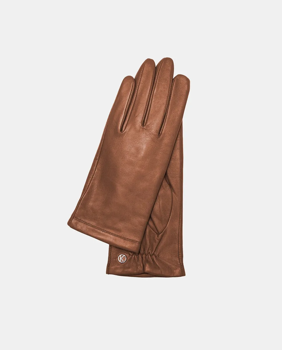 

Классические перчатки из овчины CHELSEA с подкладкой из контрастного трикотажа и сенсорной функцией KESSLER Kessler, светло-коричневый