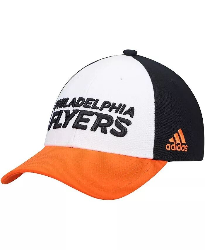

Мужская белая регулируемая кепка для раздевалки Philadelphia Flyers Adidas