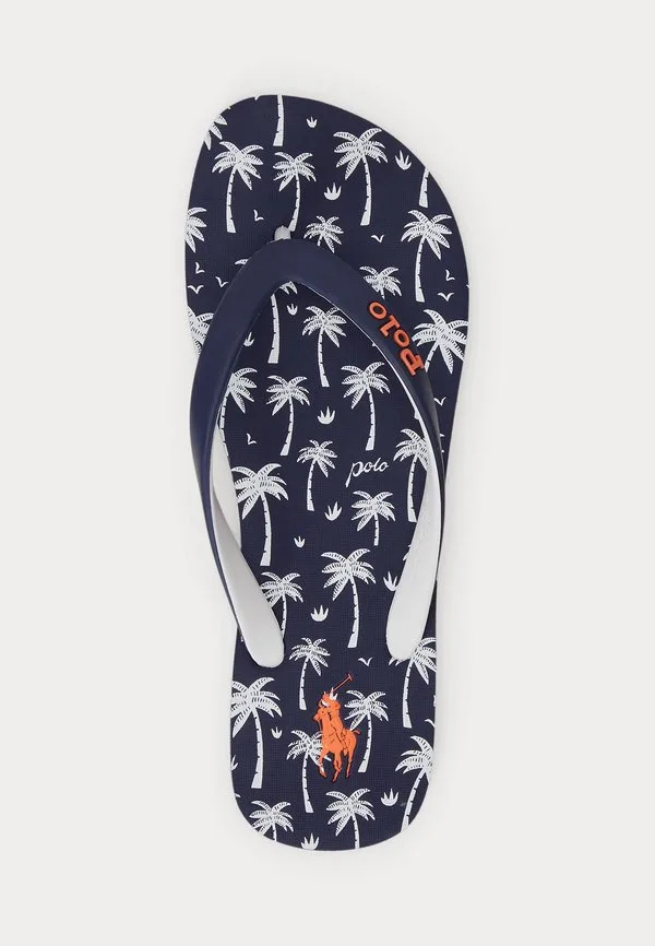 Шлепанцы для бассейна bolt с тропическим принтом Polo Ralph Lauren, Navy Polo Palms — фото 4