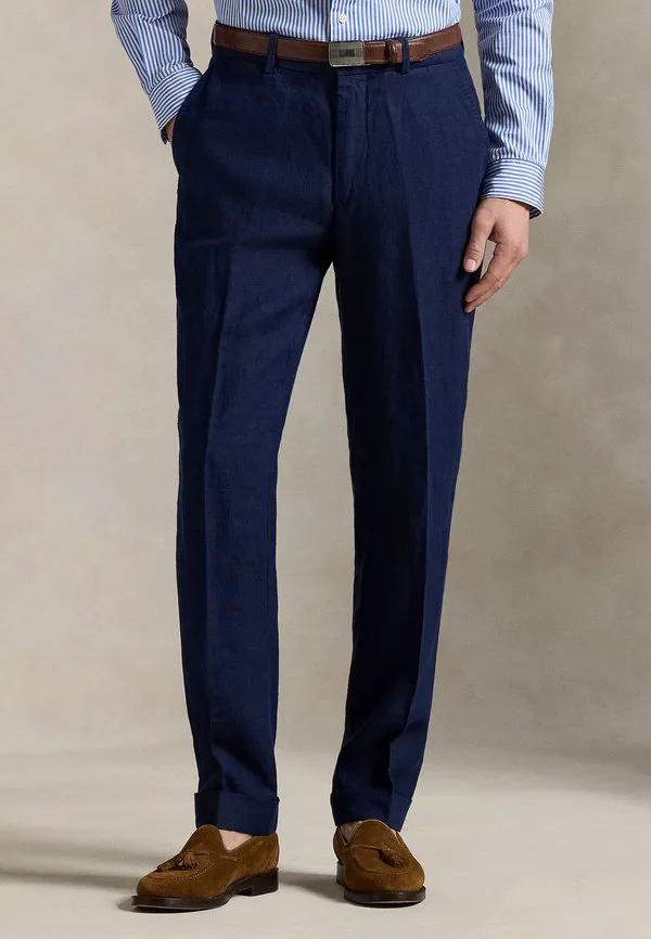 Брюки от льняного костюма Polo Ralph Lauren, Navy