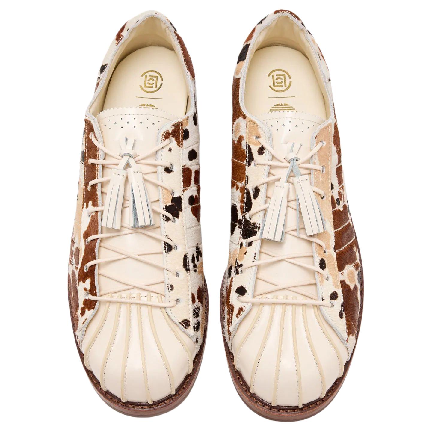 Superstar Clot x Superstar 'Cow Print' Adidas Originals, коричневый — фото 4