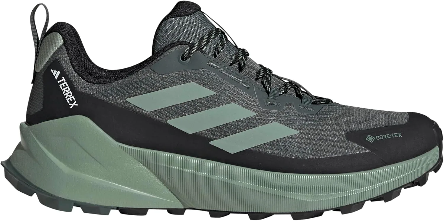 Мужские кроссовки для хайкинга и бега Adidas Terrex Trailmaker 2 GTX - зеленые, серебристо-зеленый/черный — фото 3