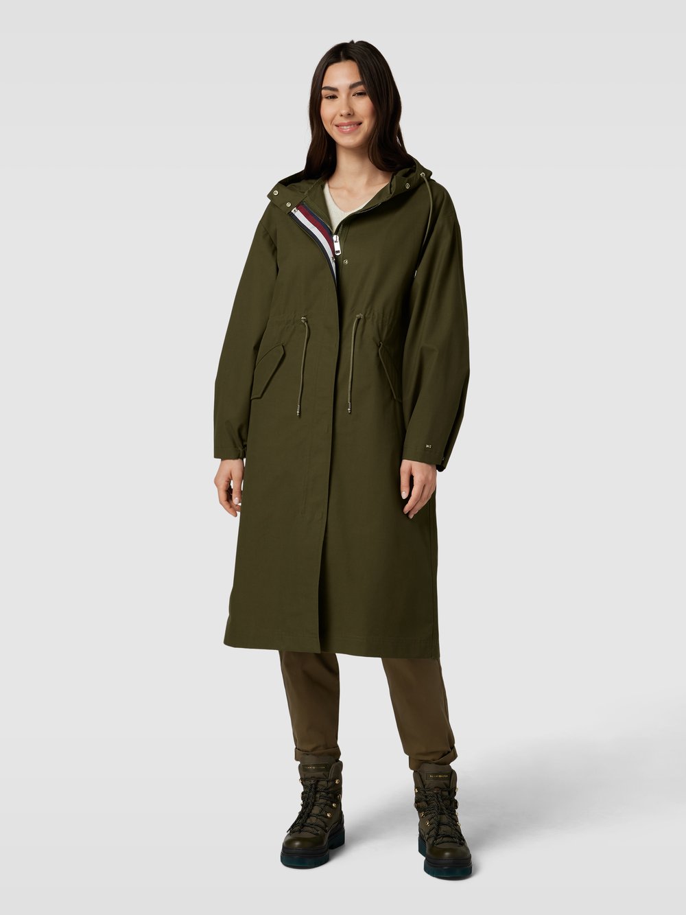 

Парка с капюшоном Tommy Hilfiger, хаки