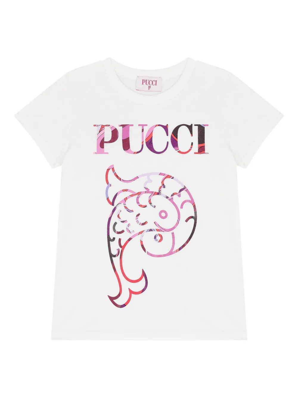 

Футболка с логотипом PUCCI Junior, белый
