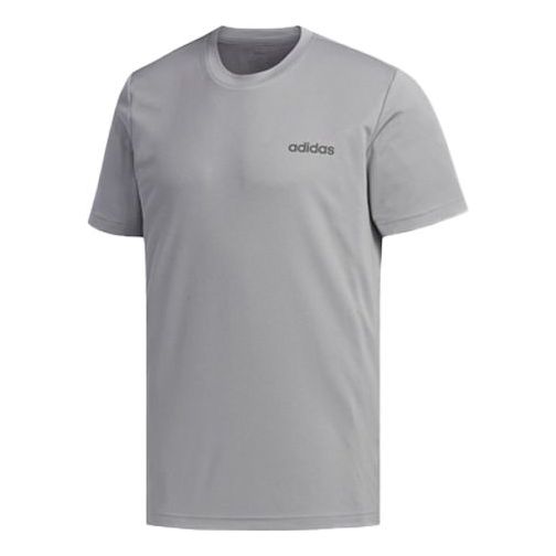 

Футболка m d2m pl tee training sports round neck gray Adidas, серый