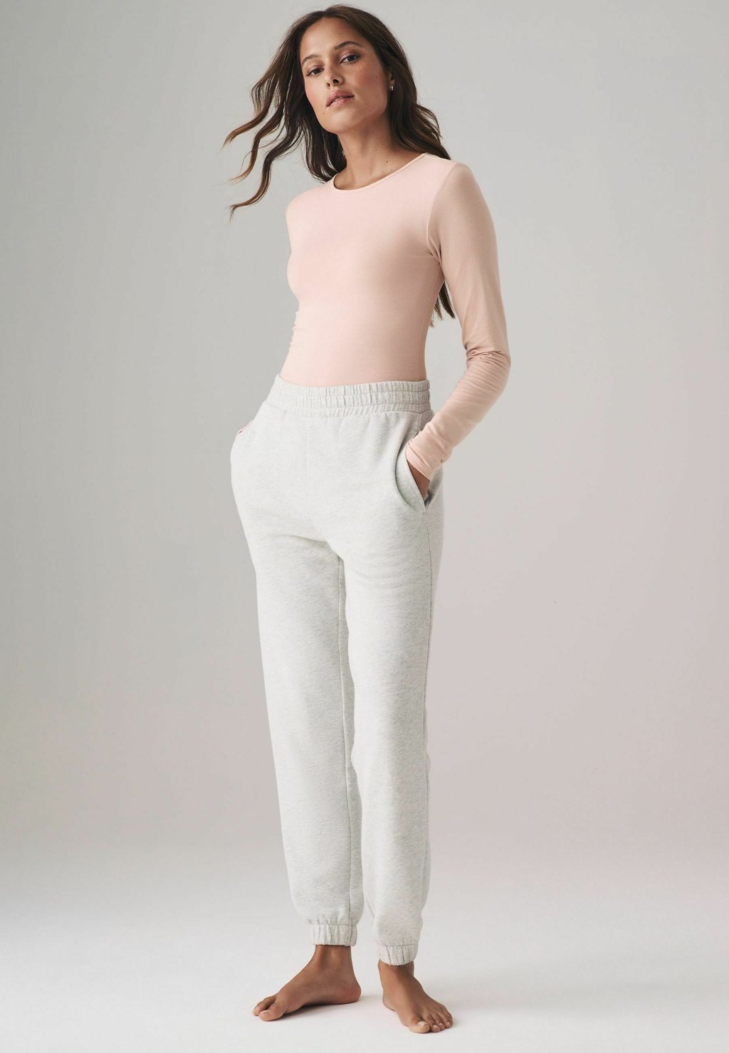 

Топ с длинными рукавами THE SET CREW NECK 5 PACK REGULAR FIT THE SET, розовый