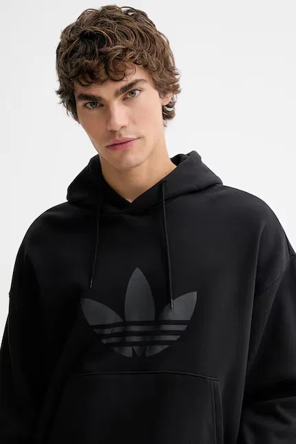 Худи с принтом Adicolor Adidas Originals, черный — фото 4