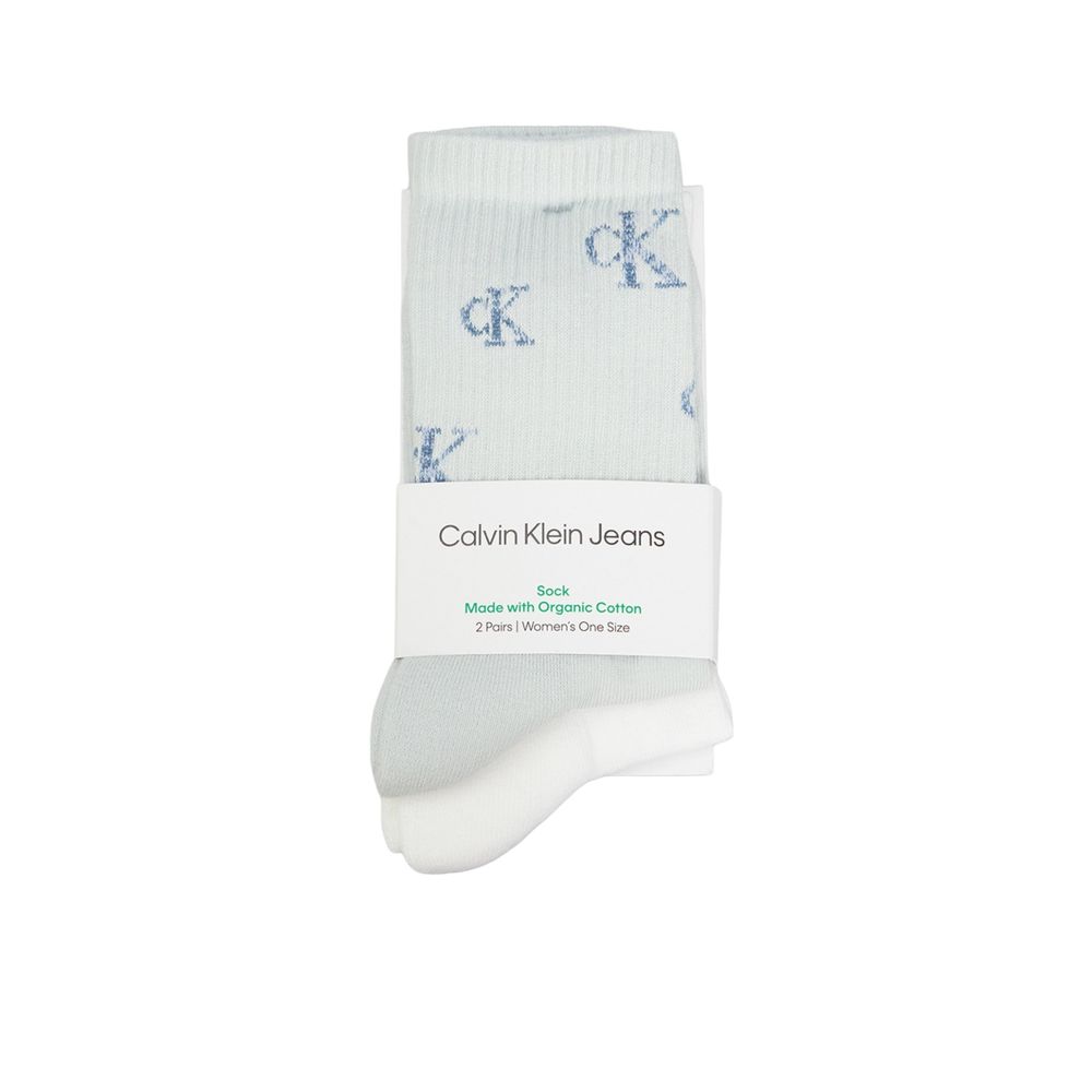 

Синий хлопковый носок Calvin Klein
