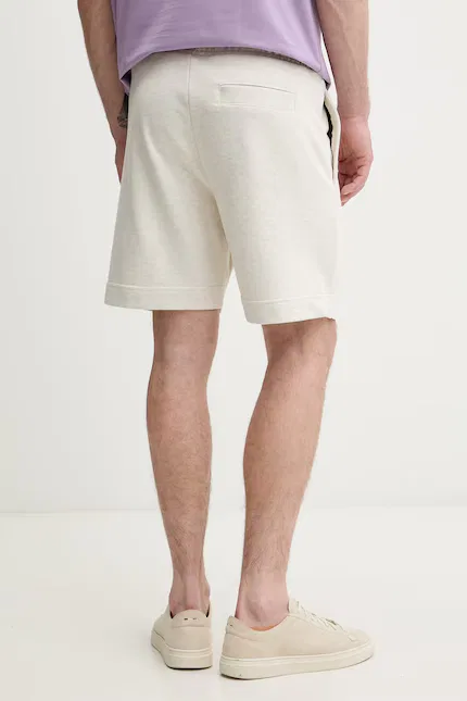 Шорты спортивные из хлопка JT_Shorts BOSS Green, бежевый — фото 3