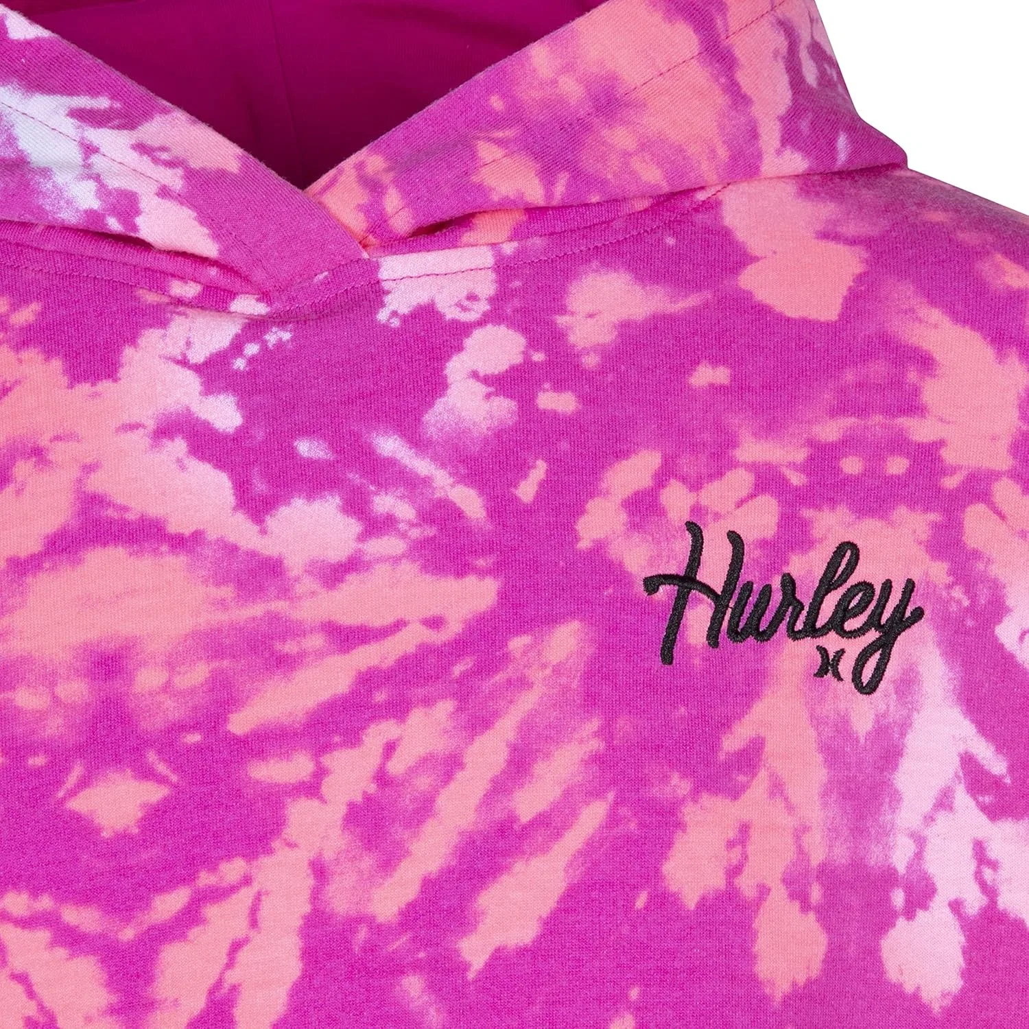 Худи женское Hurley One and Only, с капюшоном и повязкой на голову, Electric Orchid — фото 3