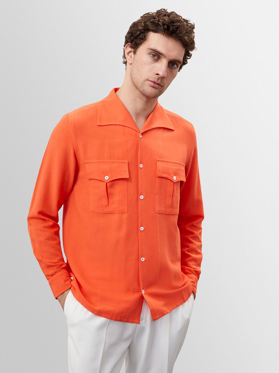 

Удобная рубашка на пуговицах Antioch, цвет Neon orange