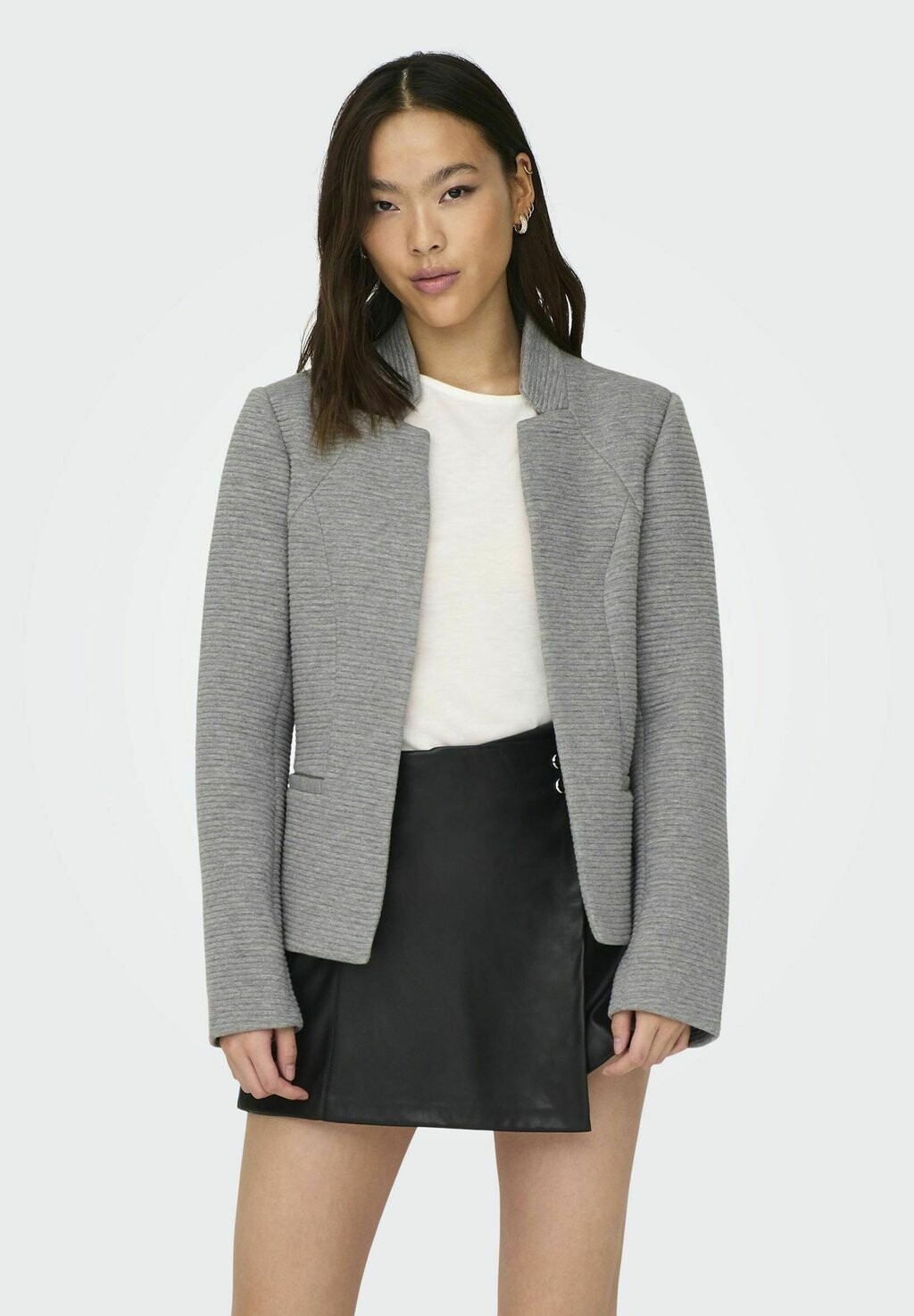

Блейзер ONLY KURZER OFFENER, цвет medium grey melange